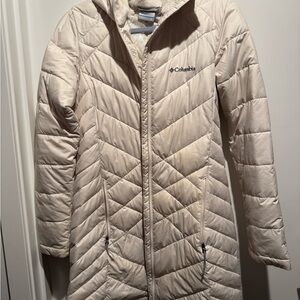 Columbia Women's Off-White Quilted Puffer Coat